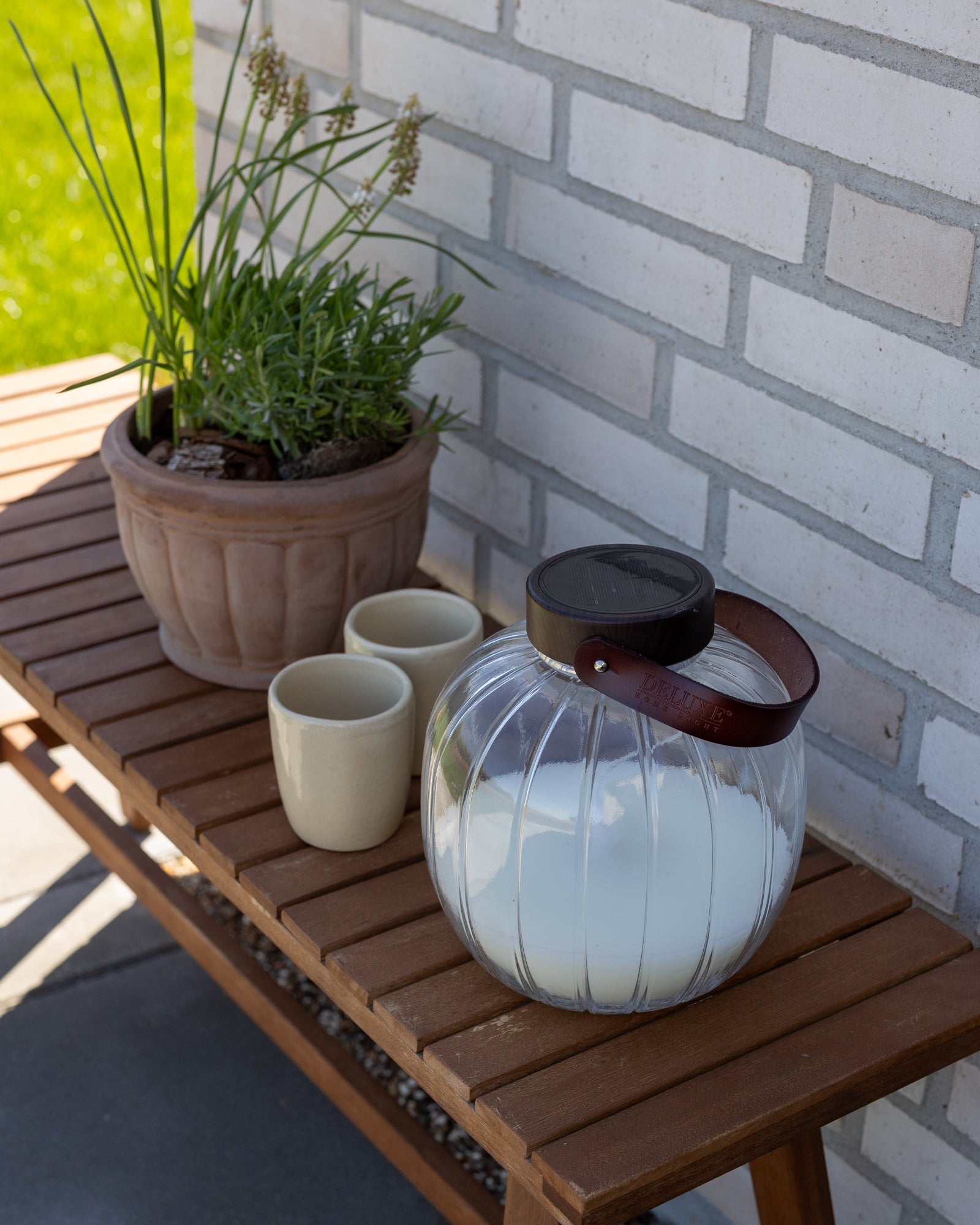 Deluxe Homeart LED Glaslykta 20cm LED lyktor 5