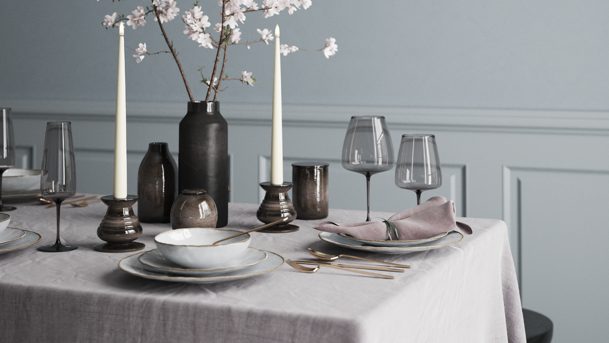 LED Shiny Dinner candle With lifelike LED flame