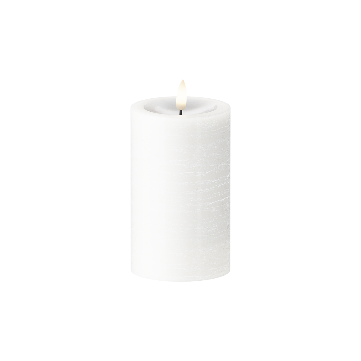 LED Pillar candle Ø 7.5 x 12.5 cm White
