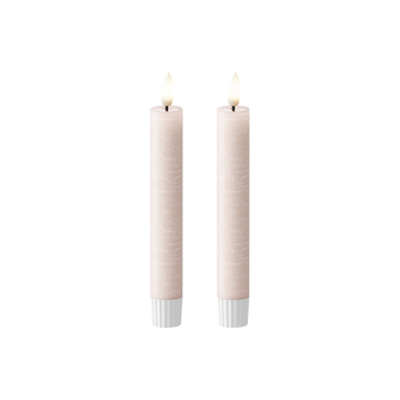 LED Dinner candle WetLook Ø 2.2 x 18.5 cm Pink