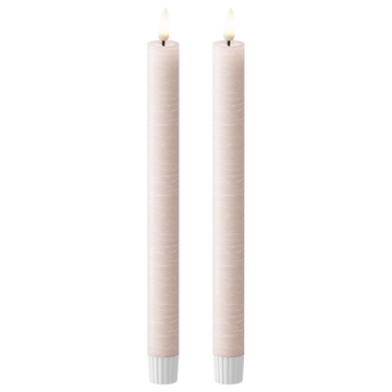LED Dinner candle WetLook Ø 2.2 x 24.5 cm Pink