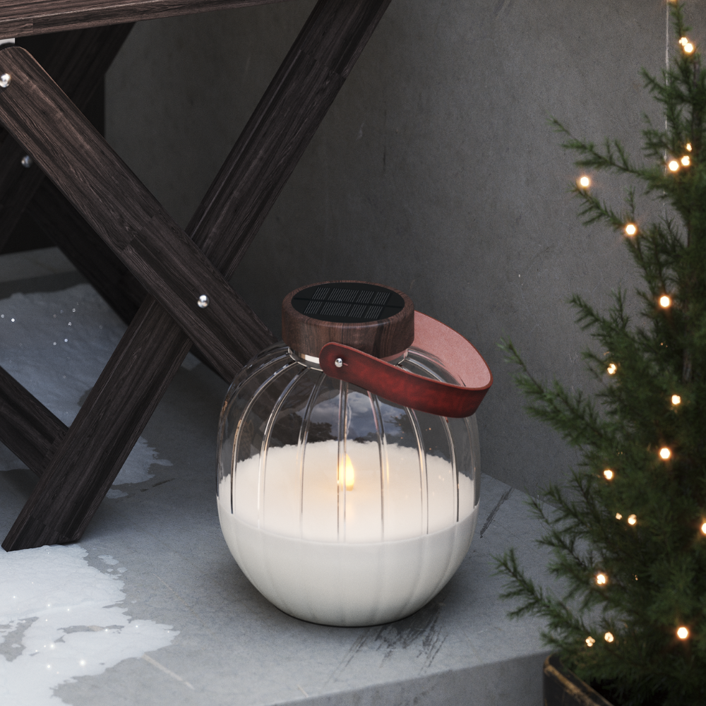 Deluxe Homeart LED Glaslykta 20cm LED lyktor 1