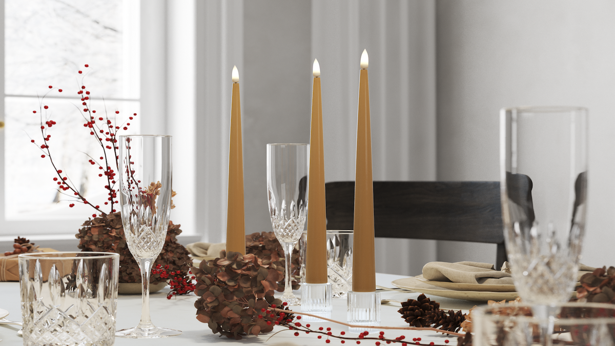 Natural faith LED Shiny Dinner candle 
