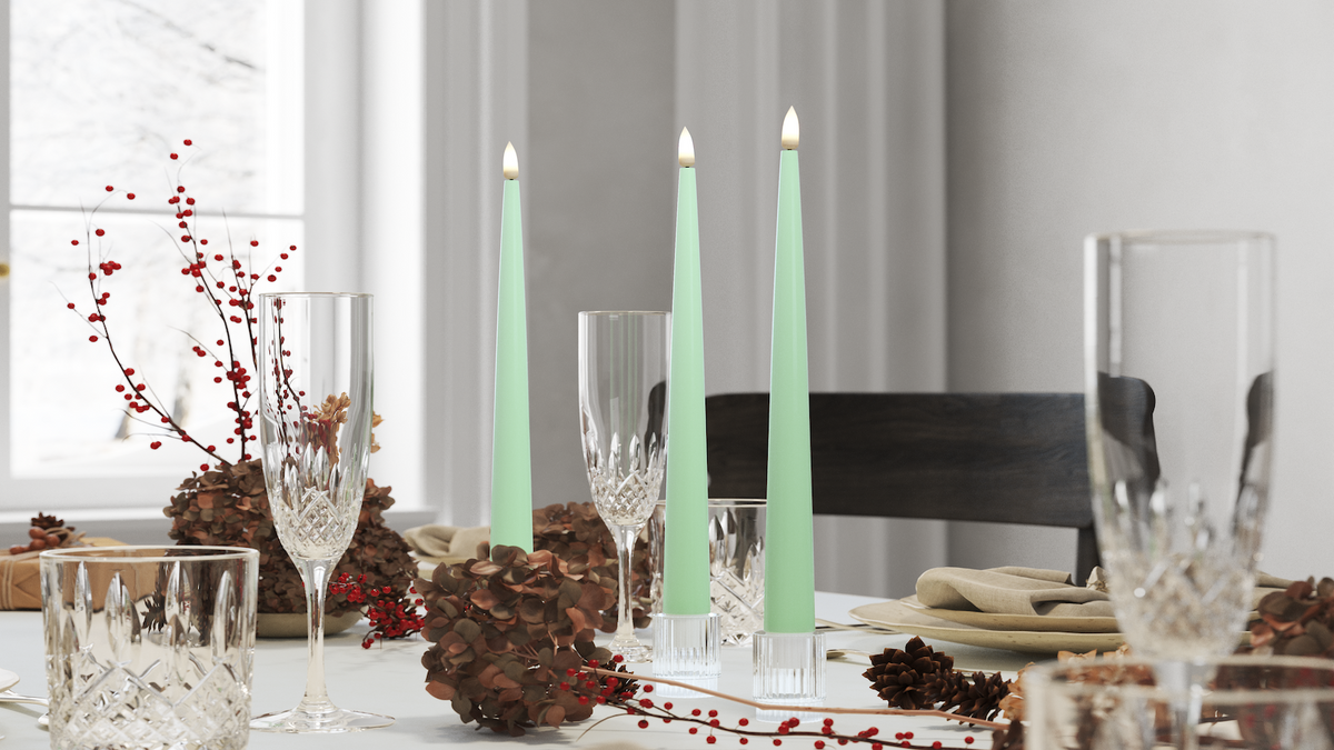 Practical timer function to your LED Shiny Dinner candle