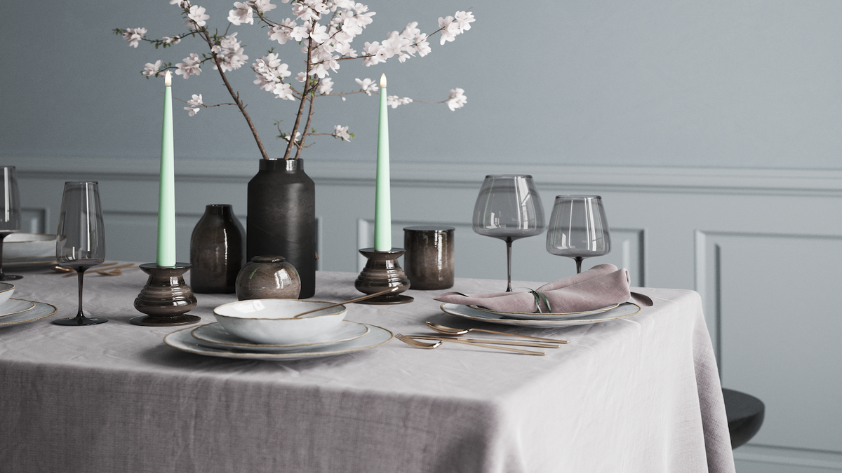 Natural faith LED Shiny Dinner candle 