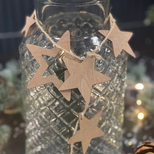 Deko šňůrka s hvězdičkami 1m Deluxe Homeart 1