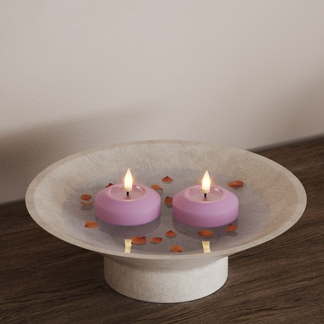 Deluxe Homeart LED Floating candle Ø 6.1 cm 2 pcs Lavender LED Floating candle 4