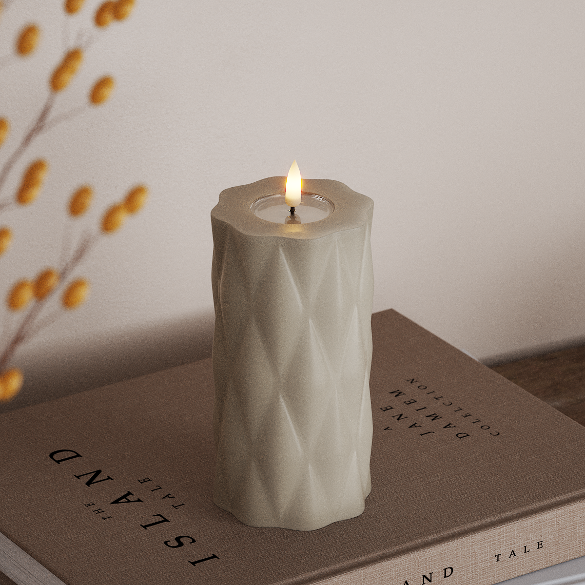 Deluxe Homeart Harlequin LED plokkvalgusti Ø 7,5 x 15 cm Liiva LEDid Harlequin 3