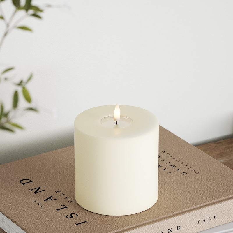 Deluxe Homeart LED blokové světlo Ø 10 x 10 cm Krémová