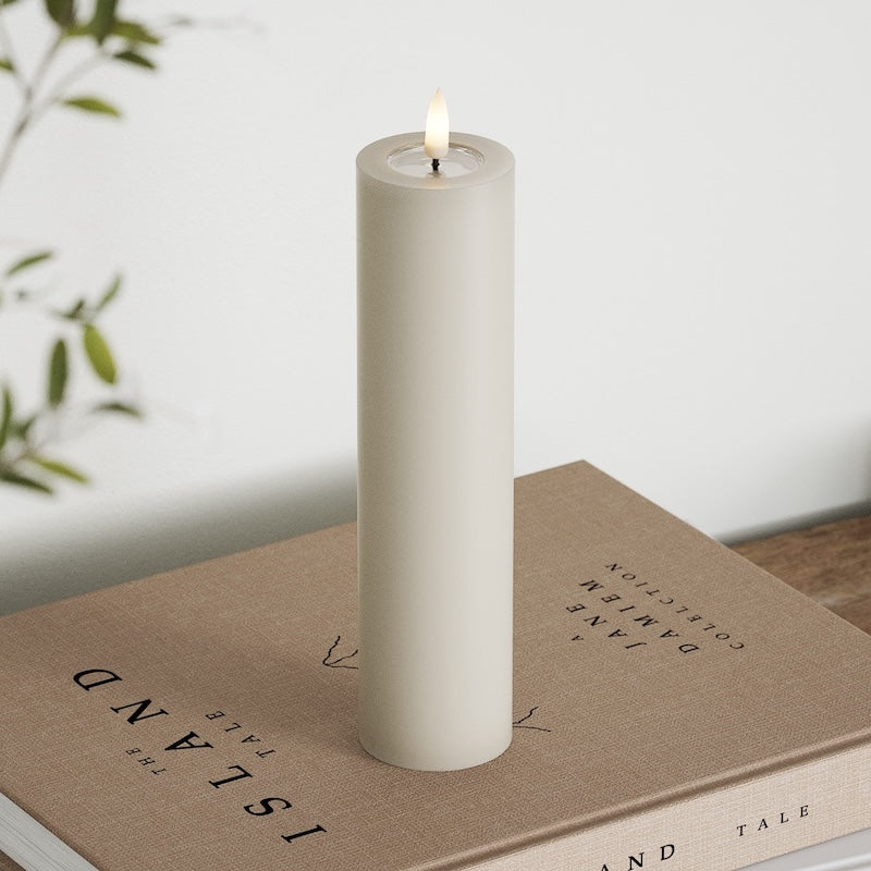 Deluxe Homeart LED blokové světlo Ø 5 x 20 cm Písková