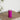 Deluxe Homeart LED Bloklys Ø 5 x 10 cm Violet