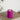 Deluxe Homeart LED Bloklys Ø 7,5 x 10 cm Violet