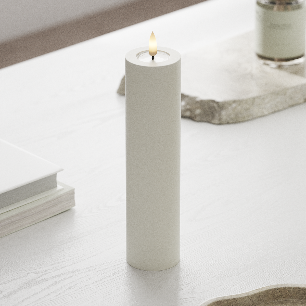 Deluxe Homeart LED blokové světlo Ø 5 x 20 cm Bílá LED blokové světlo 1