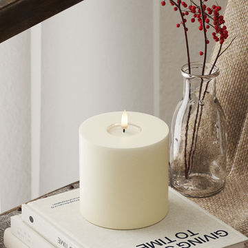 Deluxe Homeart LED blokové světlo Ø 10 x 10 cm Krémová LED blokové světlo 4