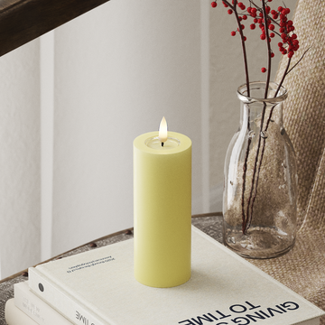 Deluxe Homeart LED Pillar candle Ø 5 x 12.5 cm Light Yellow LED Pillar candle 4