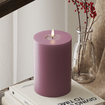 Deluxe Homeart LED blokové světlo Ø 10 x 15 cm Světle fialová LED blokové světlo 4