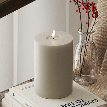 Deluxe Homeart LED blokové světlo Ø 10 x 15 cm Písková LED blokové světlo 4