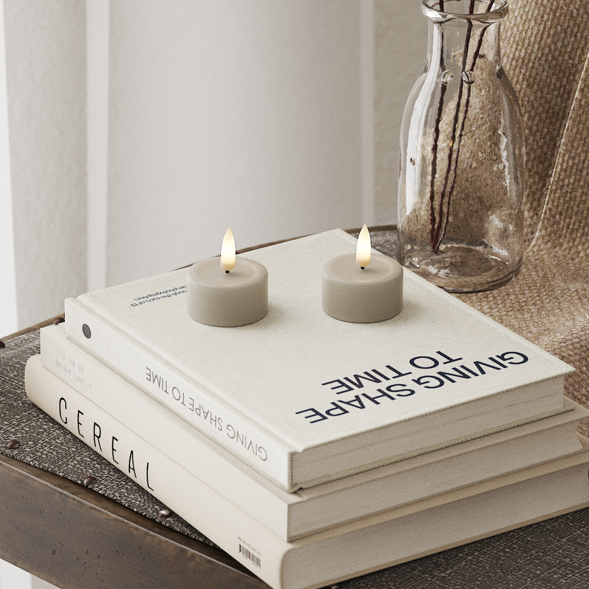 Deluxe Homeart Φωτιστικό τσαγιού LED 2 τεμ. Άμμος Φωτιστικό τσαγιού LED 4