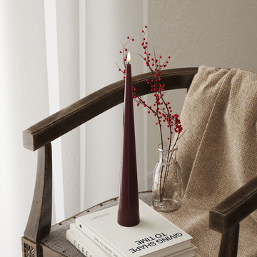 Deluxe Homeart Φωτιστικό κώνου D 5 x Υ 38 cm Μπορντό Κώνος LED 4