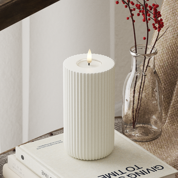 Deluxe Homeart Solid Stripe LED plokkvalgusti Ø 8 X 15 cm Valge LED-i kuju 4