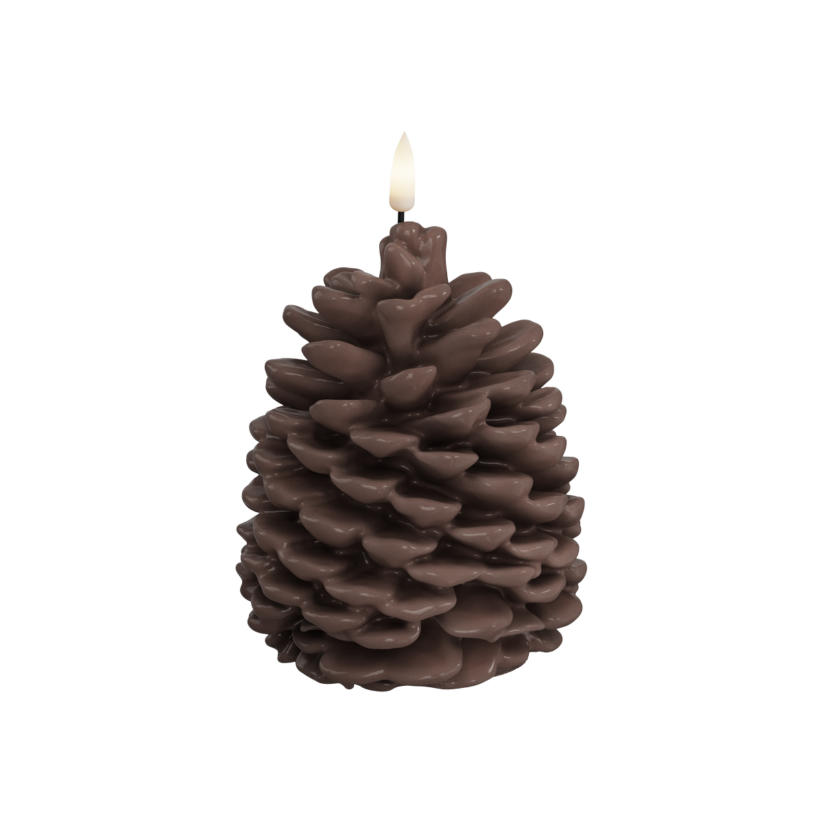 Deluxe Homeart LED Fir cone 10 x 13 cm brown LED Fir cone 1