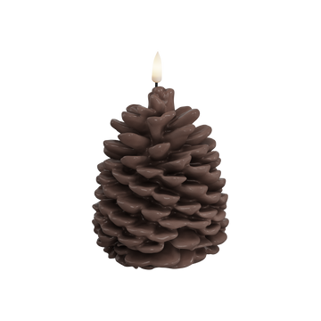 Deluxe Homeart LED Fir cone 10 x 13 cm brown LED Fir cone 1