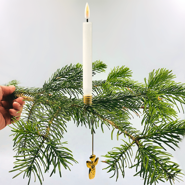 Velas para árvores de Natal revestidas com cera de vela 6 unidades Deluxe Homeart 4