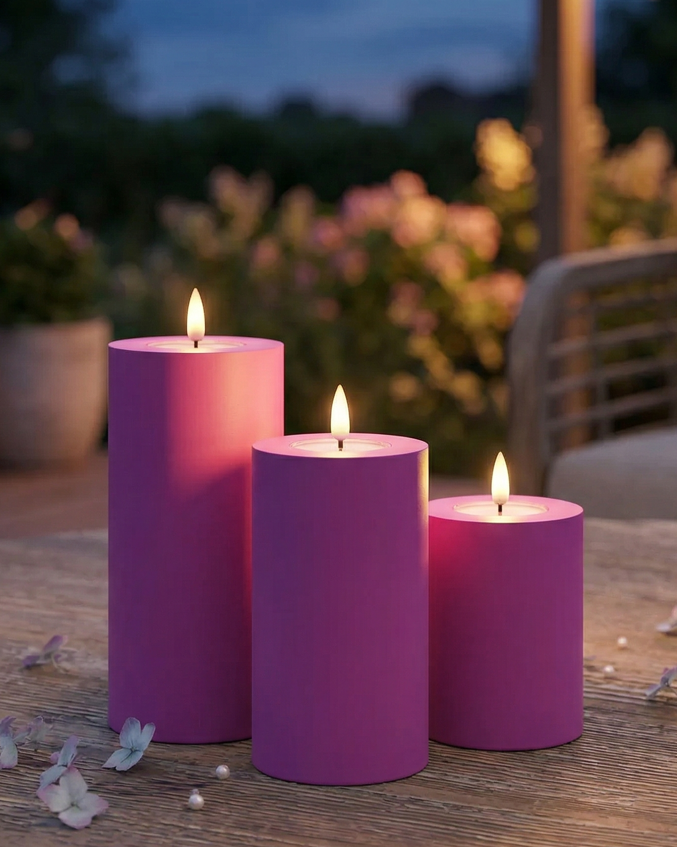 Συσκευασία φωτισμού εξωτερικού χώρου LED Μαγέντα