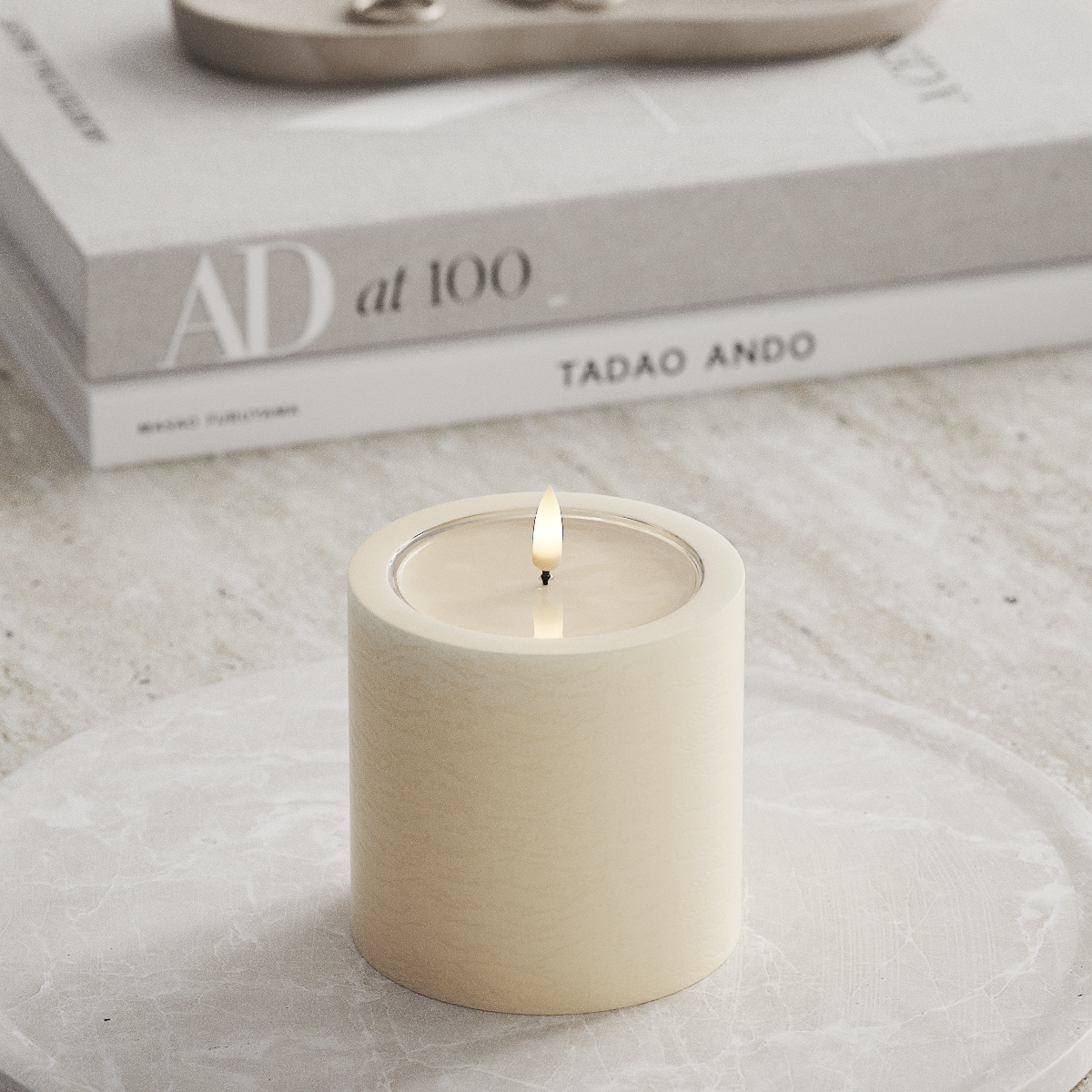 Deluxe Homeart Unique LED blokové světlo D 10 x 10 cm Krémová unique blokové světlo 1