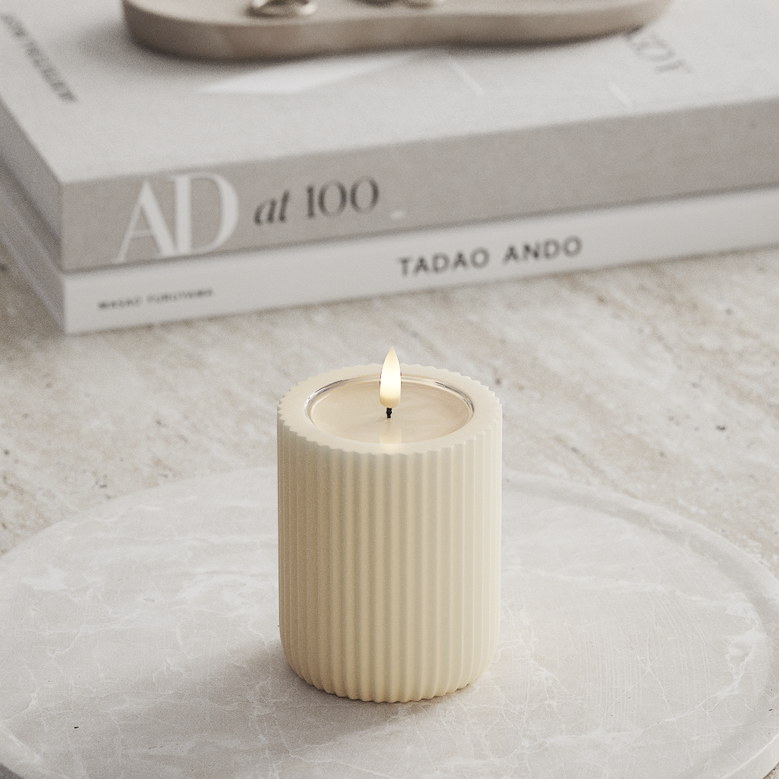 Deluxe Homeart Unique Φωτιστικό αυλάκωσης LED D 8 x 10 cm Κρεμ unique φως αυλάκωσης 3