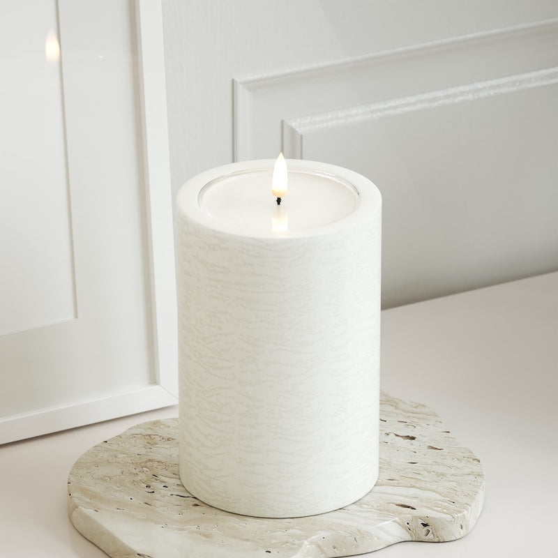 Unique Candles Unique LED blokové světlo D 10 x 15 cm Bílá