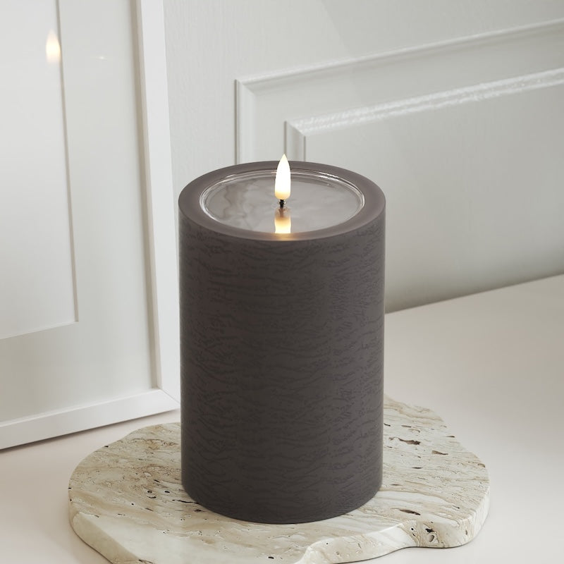 Unique Candles Unique LED plokkvalgusti D 10 x 15 cm Mokka