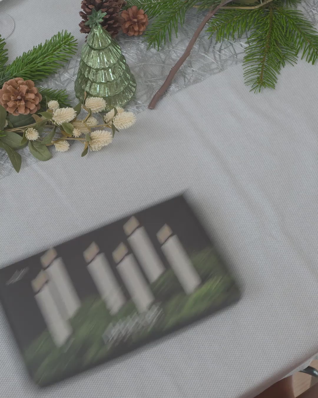 Kerstboomlichten gecoat met kaarsen 6 stuks